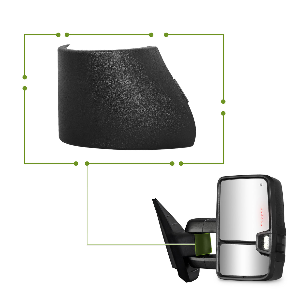 SIZIOM® Replacement Parts- Right/Passenger Side Screw Cap