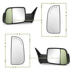 SIZIOM® Pair - Small/Convex Mirror Glass Replacement-2
